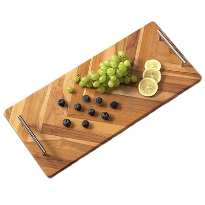 Οικιακό ξύλινο ορθογώνιο τραπέζι 20x9.02x2.2 ίντσες με μεταλλικό λαβή