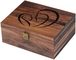 Αμυγδάλιο Σουβενίρ ξύλινο κουτί συσκευασίας με κλειδαριά και καπάκι