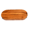 Τρόφιμα Δέσμη φυσικό ξύλο Τραπέζι σερβίρισμα 42.5x18.1x5cm Με μεταλλικό λαβή