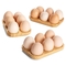 Δυνατό μπαμπού για ξύλινα αυγά με 6 τρύπες