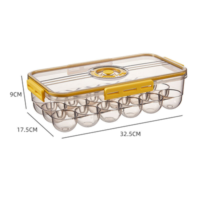 Stackable κιβώτιο αποθήκευσης αυγών ψυγείων της PET 18 πλεγμάτων για το ψυγείο