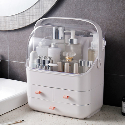Μεγάλης περιεκτικότητας Dustproof Makeup αποθήκευσης εξωτερική διάμετρος αρσενηκού σπειρώματος cOem κιβωτίων πλαστική