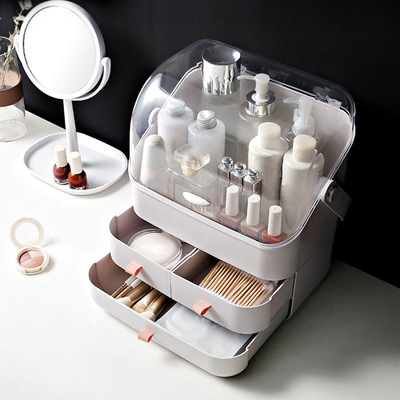 Μεγάλης περιεκτικότητας Dustproof Makeup αποθήκευσης εξωτερική διάμετρος αρσενηκού σπειρώματος cOem κιβωτίων πλαστική