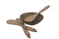 Spatula κουζινών εργαλεία που μαγειρεύουν το ξύλινο σύνολο φτυαριών κουζινών εργαλείων