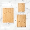 Ορθογώνιο μπαμπού και ξύλινος τέμνων πίνακας 3 PC κουζινών καθορισμένα