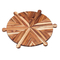 Δίσκος σερβιρίσματος Πίνακας κοπής με χερούλια για φλούδα πίτσας από ξύλο ακακίας