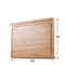 Πλαισιωμένο διπλάσιο ψήσιμο 80x50cm ξύλινος τέμνων πίνακας φραγμών για την οικιακή χρήση