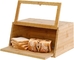 Αντιβακτηριακό κουτί ψωμιού μπαμπού με κοπτική σανίδα